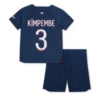 Dres Paris Saint-Germain Presnel Kimpembe #3 Domaci za djecu 2023-24 Kratak Rukav (+ kratke hlače)